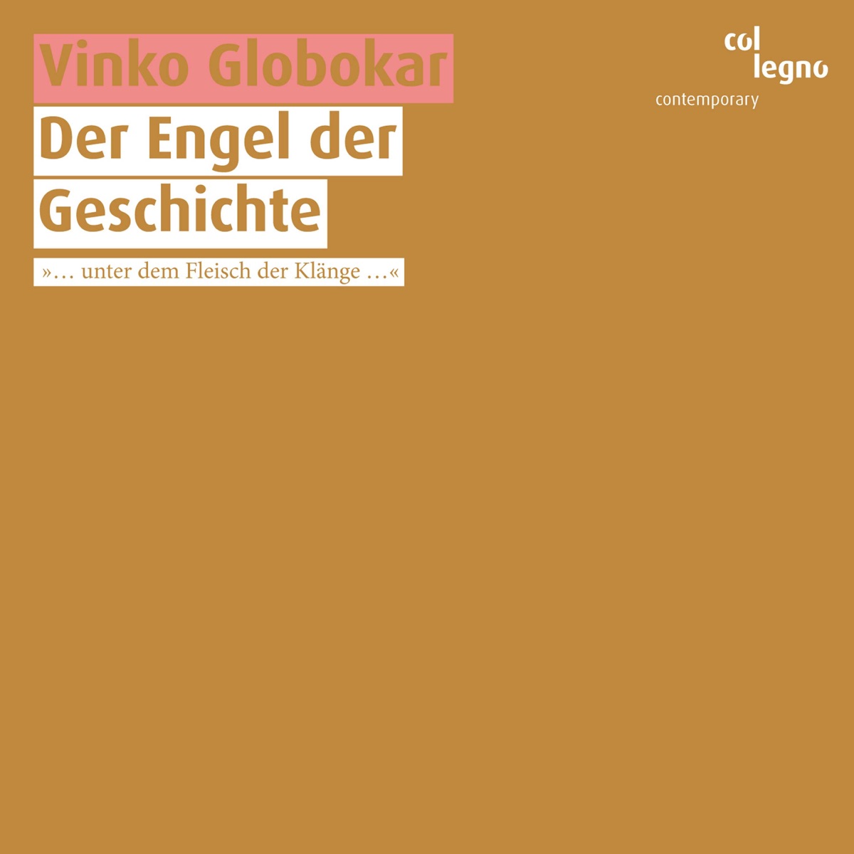 Der Engel der Geschichte by EXPERIMENTALSTUDIO des SWR, Freiburg, SWR Sinfonieorchester Baden-Baden und Freiburg, Symphonieorchester des Bayersichen Rundfunks, Fabrice Bollon, Martyn Brabbins & Arturo Tamayo album cover