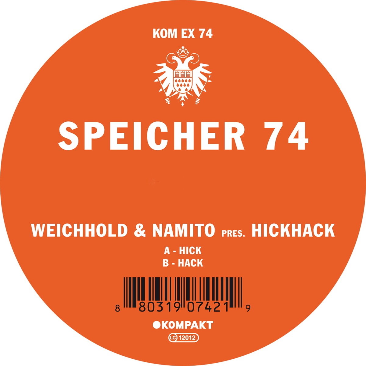 Speicher 74 - Single by Rainer Weichhold, Namito & HickHack album cover