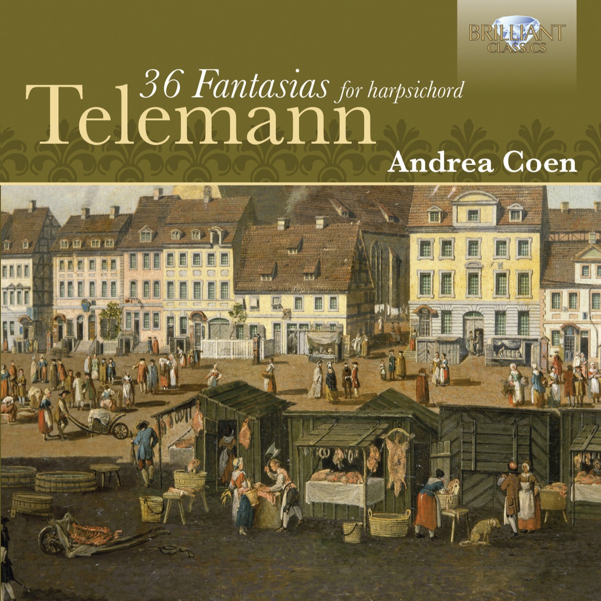 Telemann: 36 Fantasies for Harpsichord by Andrea Coen album cover