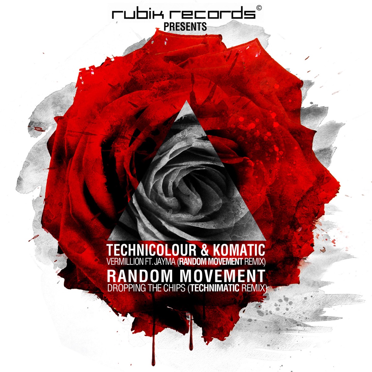 Vermillion / Dropping the Chips (Remixes) - Single by Random Movement & Technimatic album cover