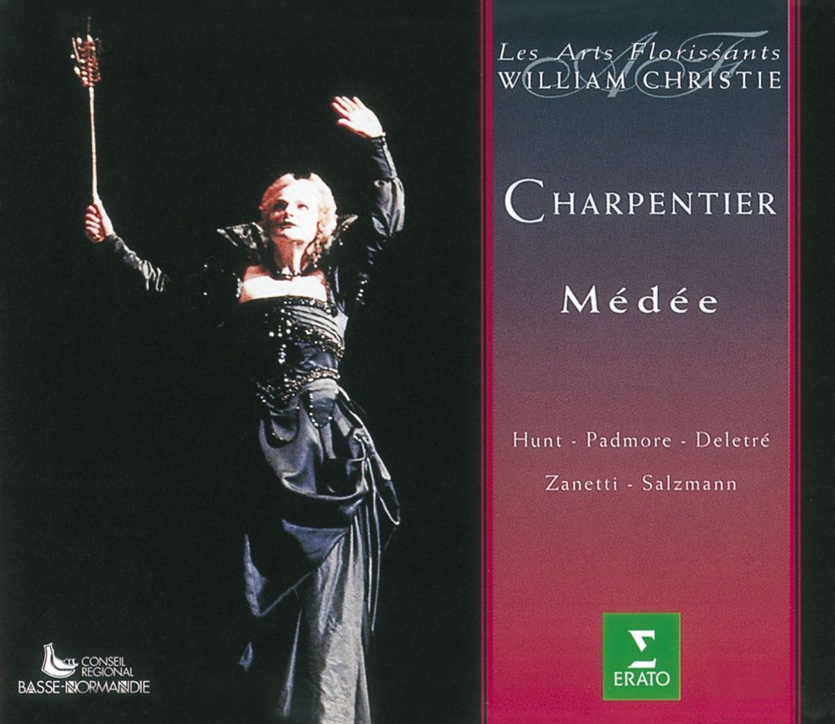 Charpentier: Médée by Bernard Delétré, François Bazola, Isabelle Desrochers, Jean-Claude Sarragosse, Jean-Yves Ravoux, Katalin Karolyi, Les Arts Florissants, Lorraine Hunt Lieberson, Marie-Noëlle De Callataÿ, Mark Padmore, Monique Zanetti, Noémi Rime, Sophie Daneman, Valérie Picard & William Christie album cover