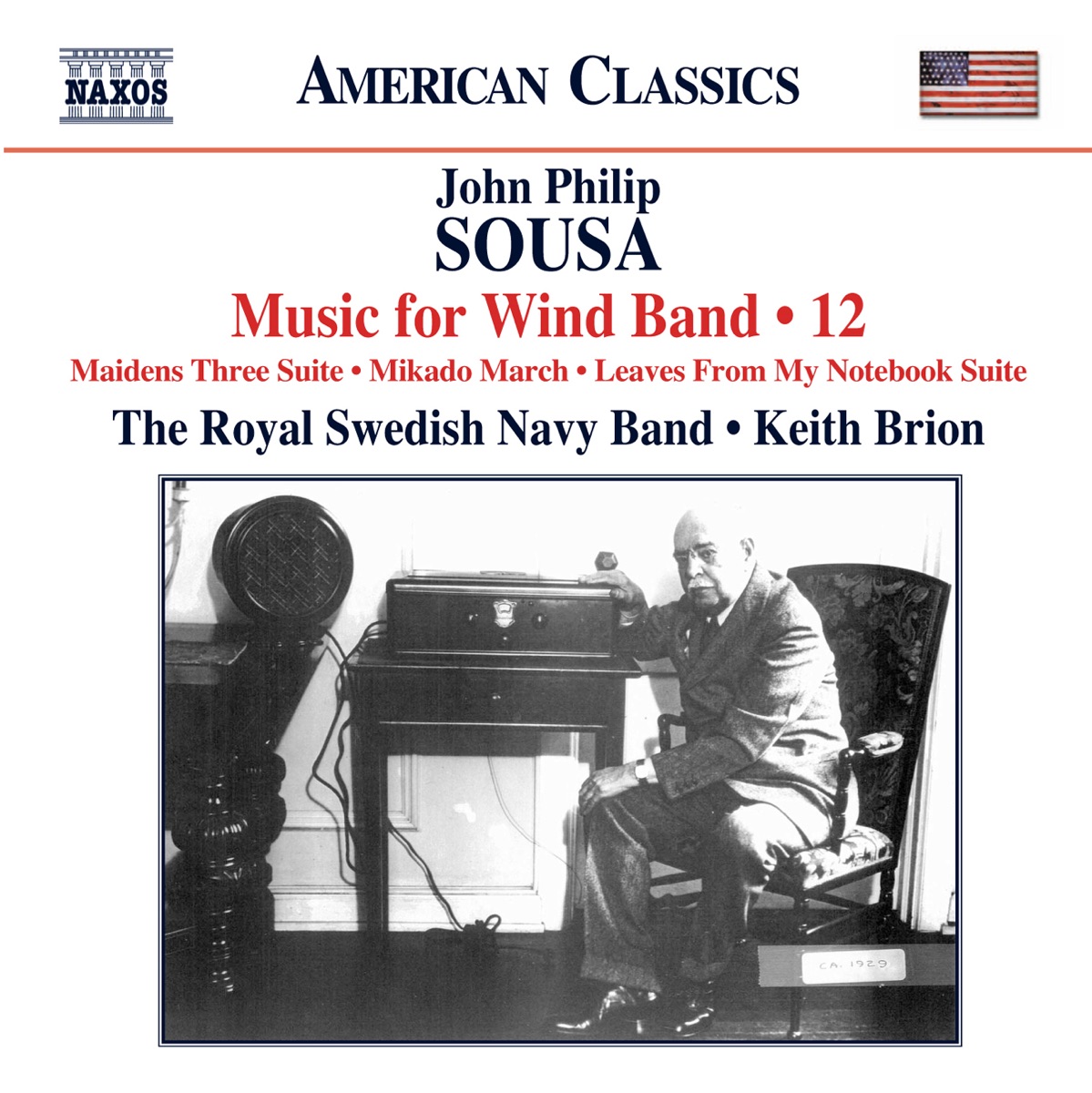 Sousa: Music for Wind Band, Vol. 12 by Royal Swedish Navy Band & Keith Brion album cover