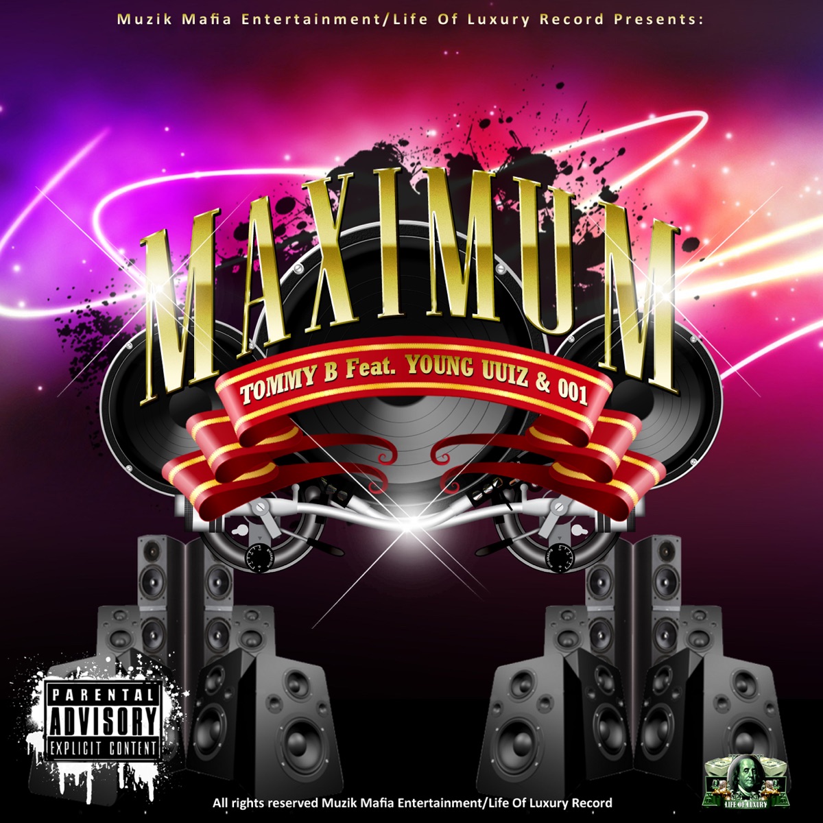 Maximum (feat. Young Uuiz & 001) [Remix] - Single by Tommy B album cover