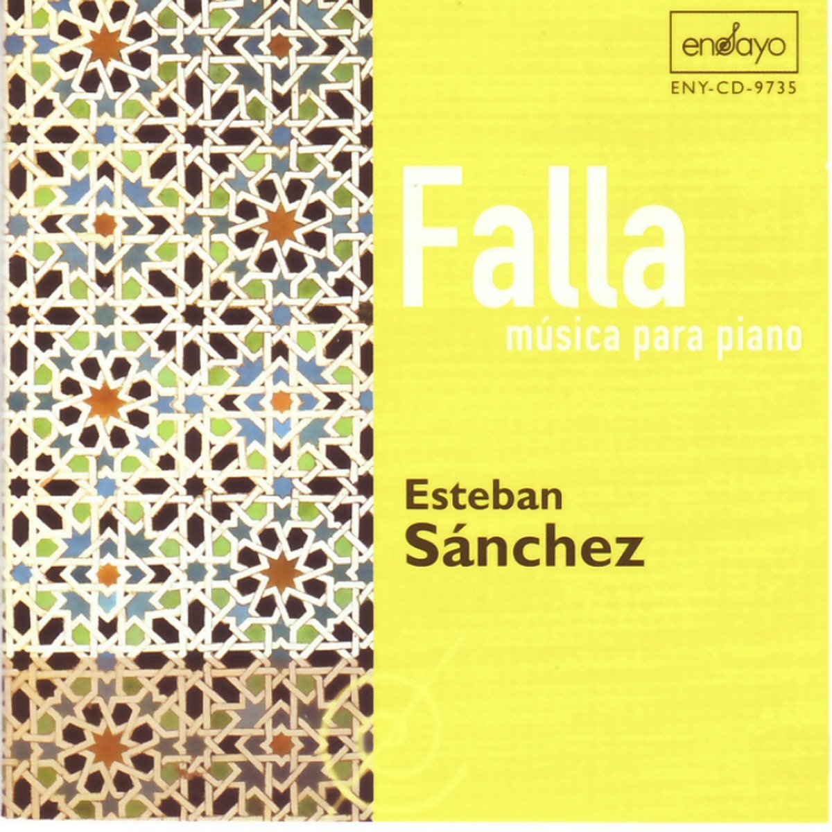 Falla: Música para piano by Esteban Sánchez album cover