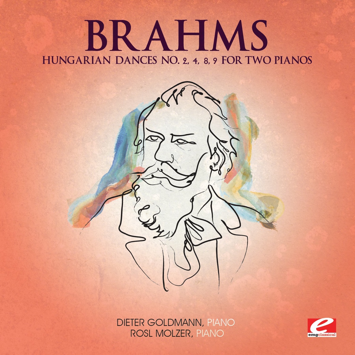 Brahms: Hungarian Dances for Two Pianos (Remastered) - EP by Dieter Goldmann & Rosl Molzer album cover