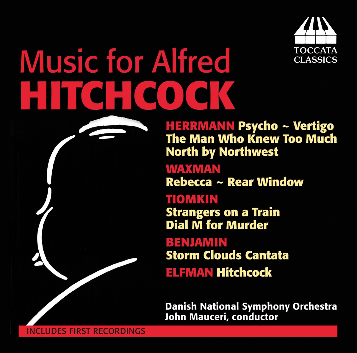 Music for Alfred Hitchcock by DR SymfoniOrkestret & John Mauceri album cover