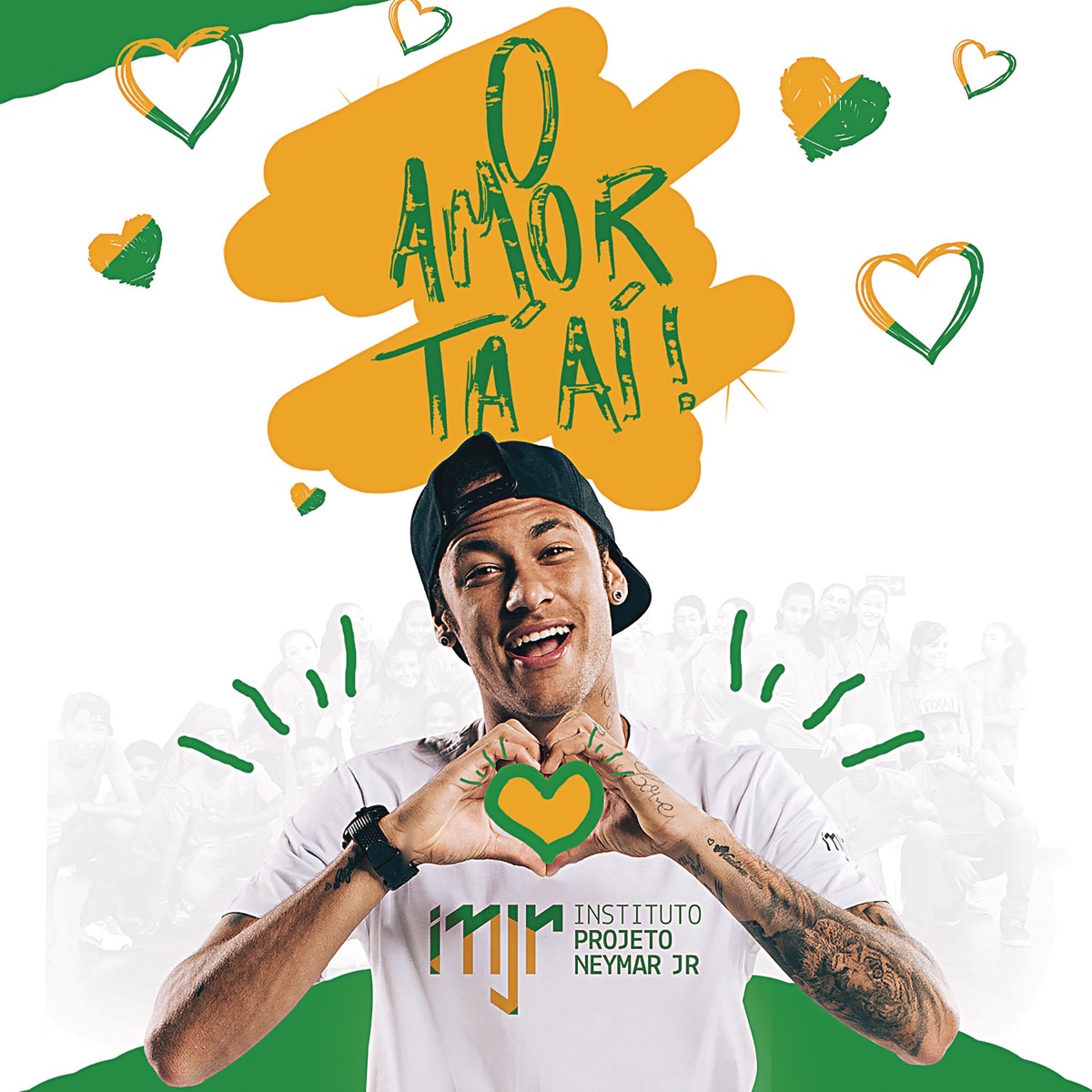 O Amor Ta Aí - Single by Neymar Jr., Alexandre Pires, Anitta, Thiaguinho, Onze: 20, Thaeme & Thiago, Wesley Safadão, Lucas Lucco, Karen K, Jane Santos, Claudia Leitte & Léo Santana album cover