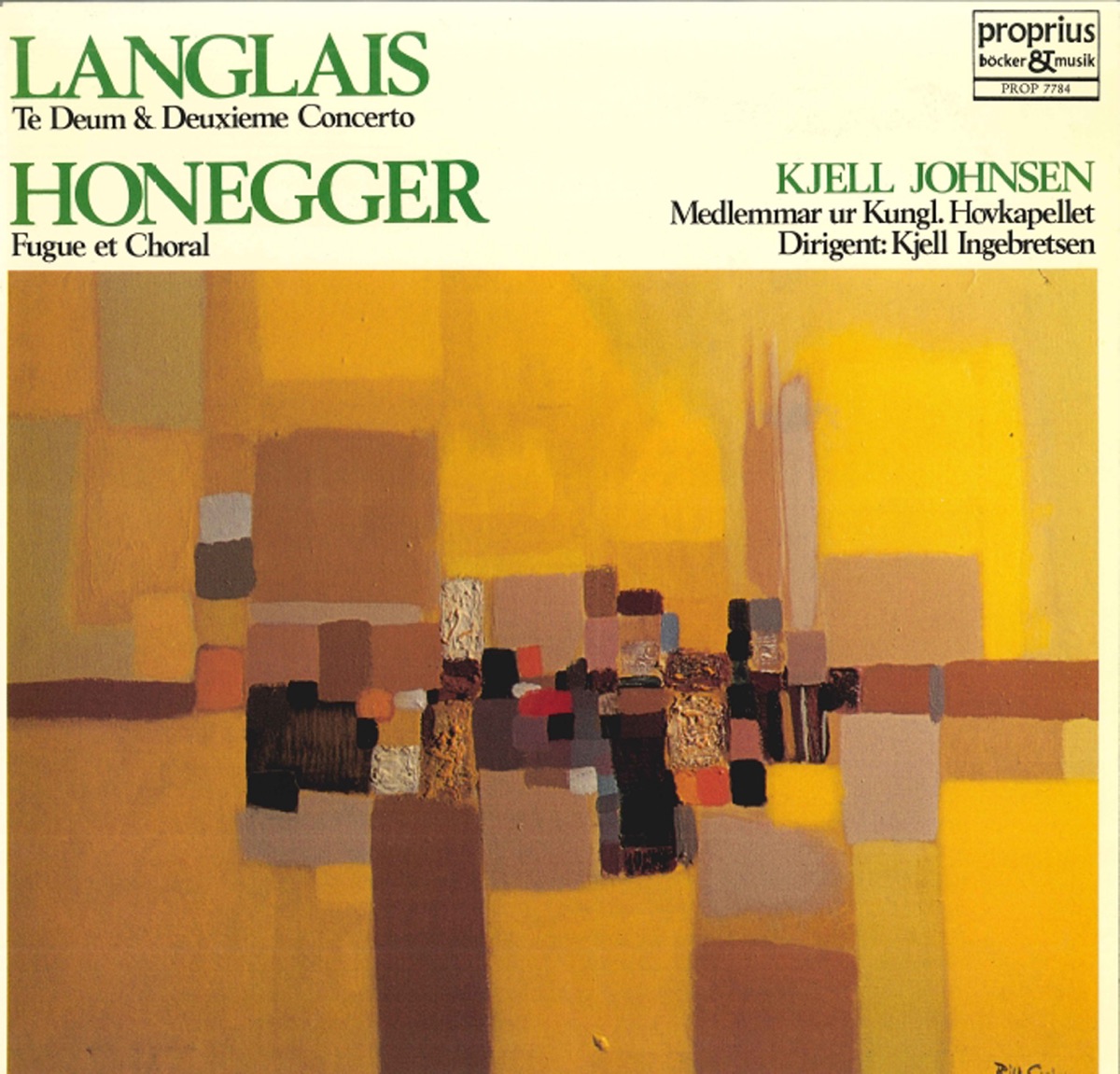 Langlais & Honegger: Organ Works by Kjell Johnsen, Royal Opera Orchestra, strings & Kjell Ingebretsen album cover