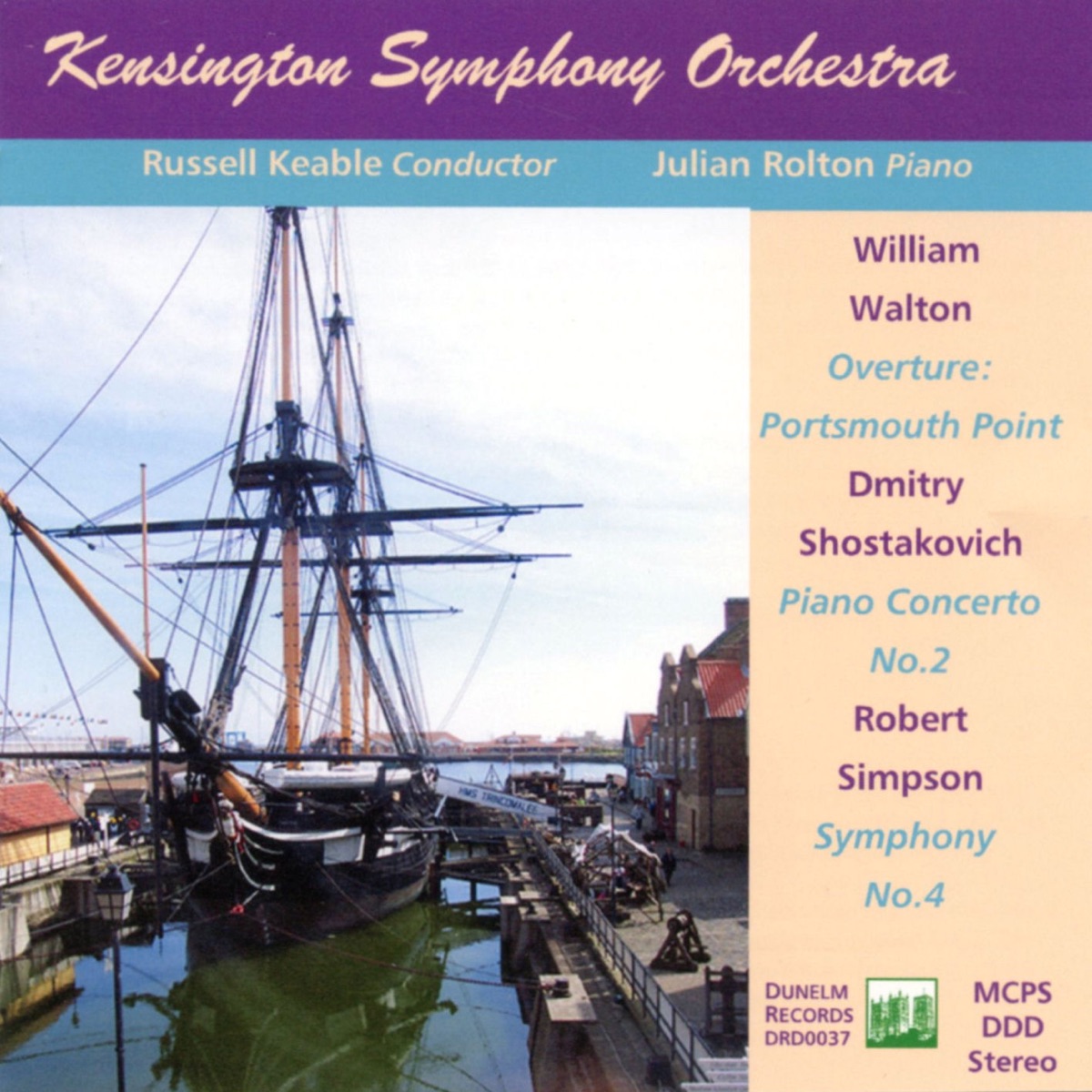 KSO Plays Walton, Shostakovich and Simpson by Kensington Symphony Orchestra, Russell Keable & Julian Rolton album cover