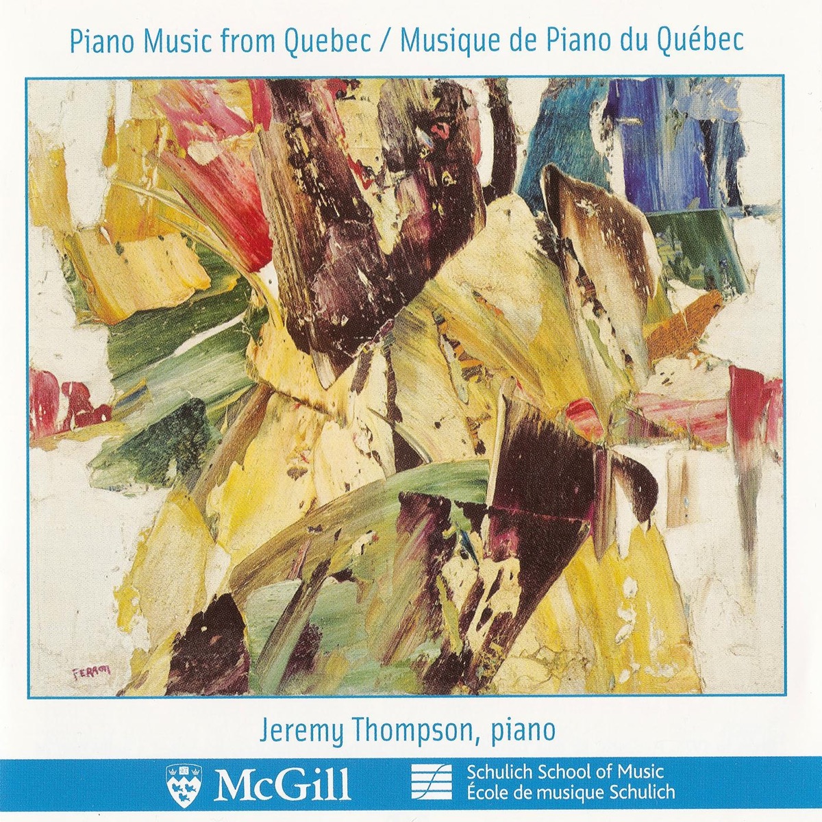 Piano Music from Quebec by Jeremy Thompson album cover