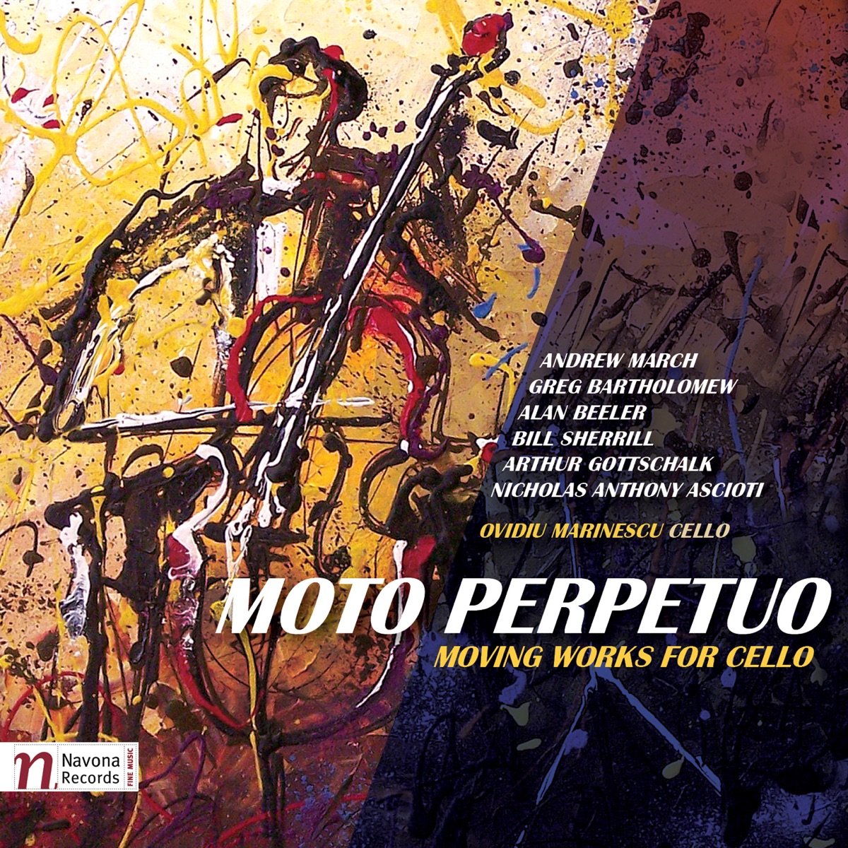 Moto Perpetuo: Moving Works for Cello by Ovidiu Marinescu, Kim Trolier, Sylvia Davis Ahramjian, Charles Muench, Scott Wagner & Dana Weiderhold album cover