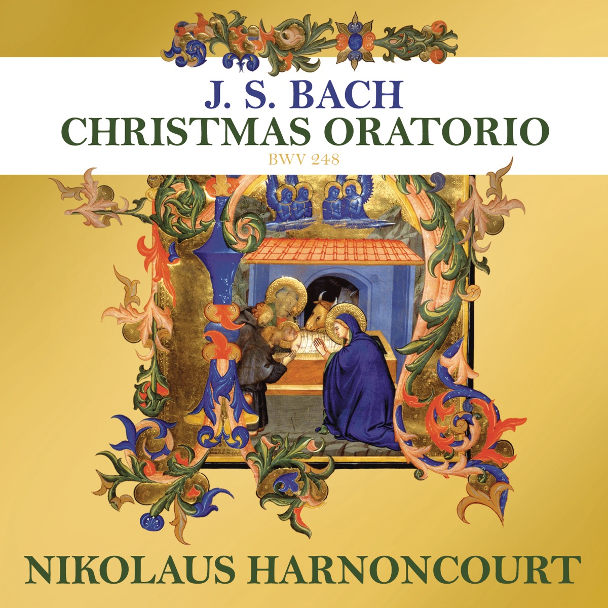 Bach: Christmas Oratorio by Nikolaus Harnoncourt album cover