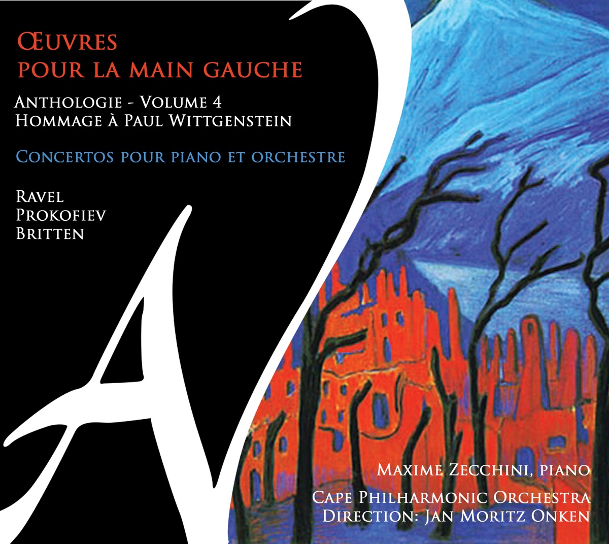 Œuvres pour la main gauche - Anthologie, Vol. 4 (Concertos pour piano et orchestre) by Cape Philharmonic Orchestra & Maxime Zecchini album cover