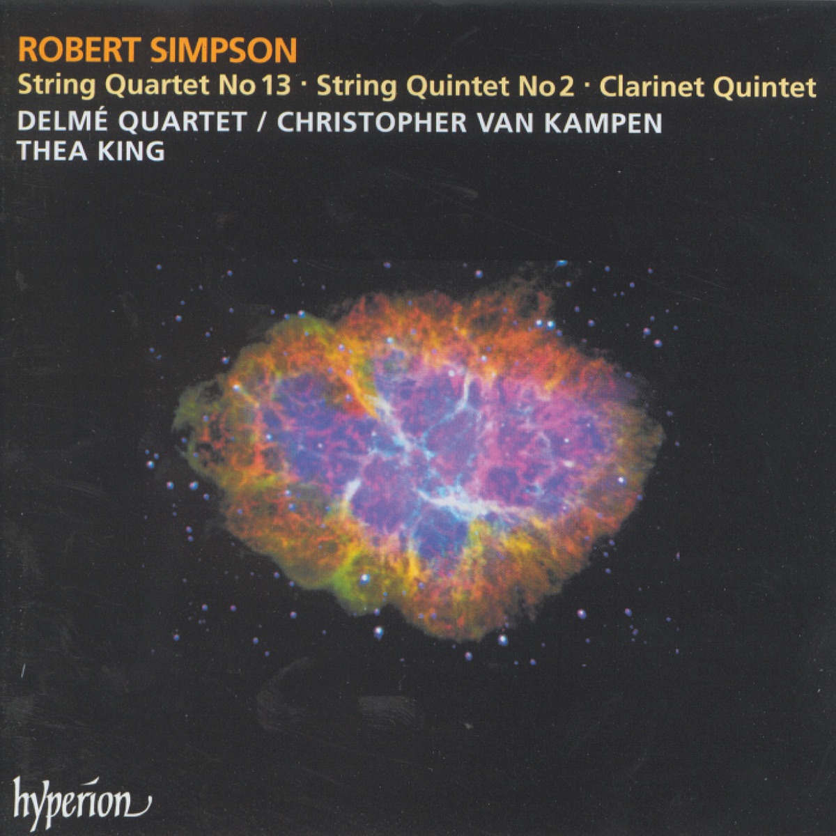 Simpson: String Quartet No. 13 & String Quintet No. 2 by Delmé Quartet, Thea King & Christopher van Kampen album cover