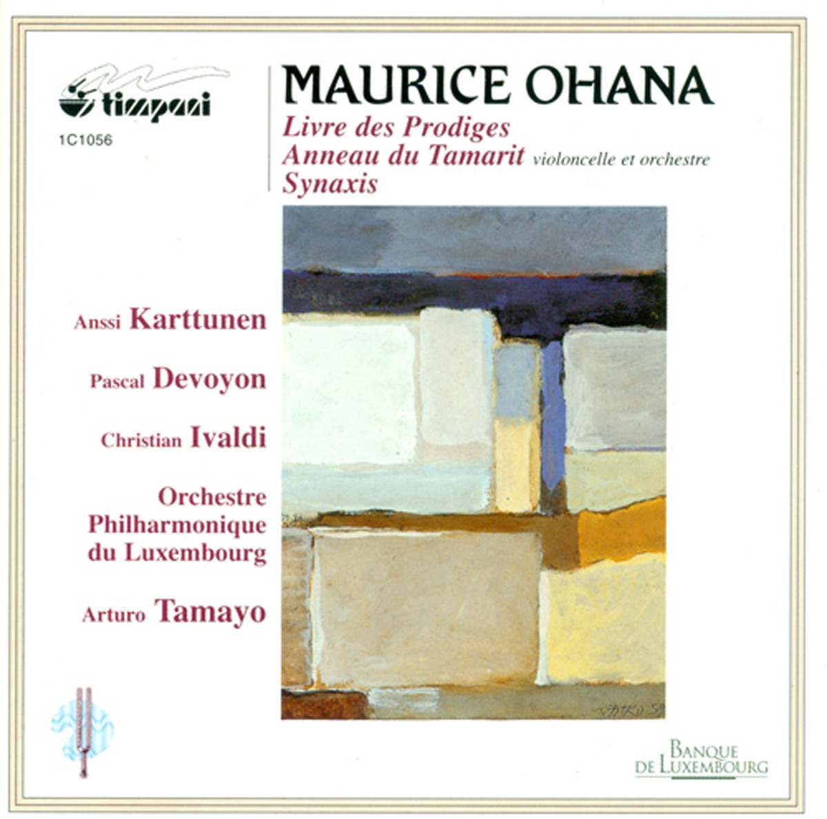 Ohana, M.: Livre Des Prodiges - Synaxis by Luxembourg Philharmonic Orchestra, Arturo Tamayo, Anssi Karttunen, Pascal Devoyon, Serge Moché, Paul Mootz, Béatrice Daudin, Klaus Brettschneider & Christian Ivaldi album cover