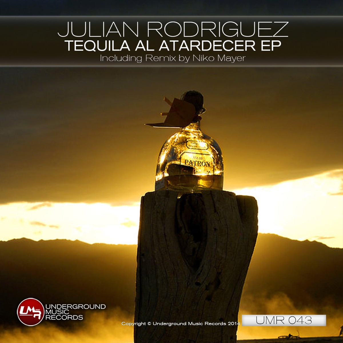 Tequila Al Atardecer - Single by Julián Rodríguez album cover