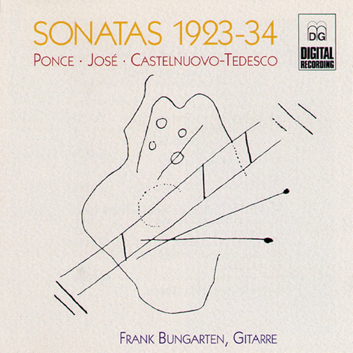 Ponce, José & Castelnuovo-Tedesco: Sonatas 1923-34 by Frank Bungarten album cover