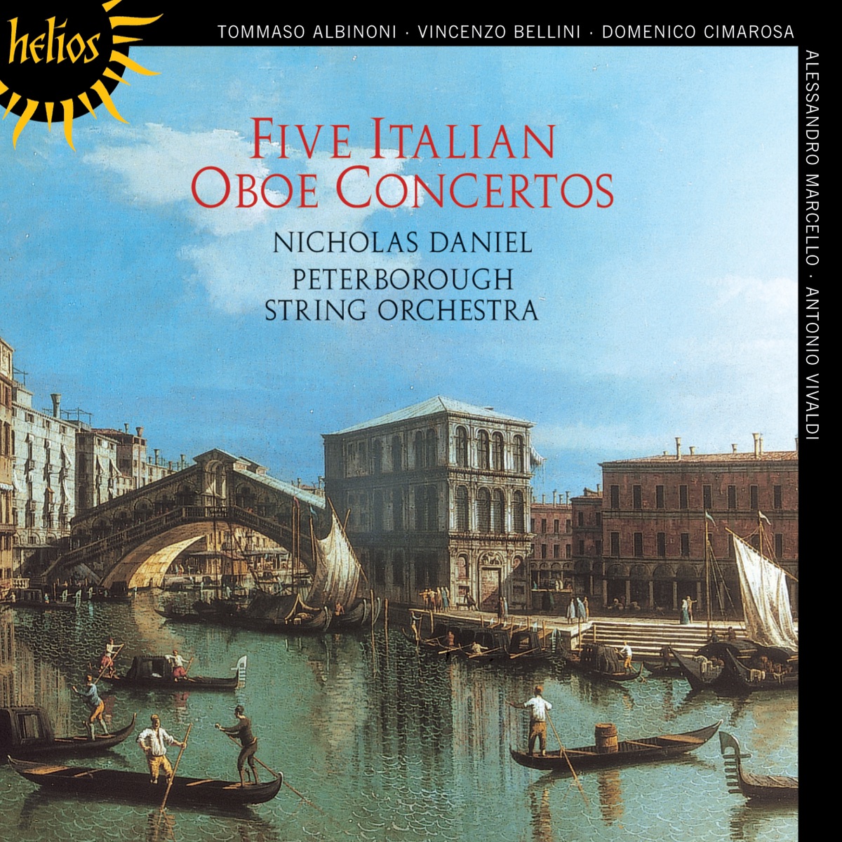 Five Italian Oboe Concertos by Nicholas Daniel & Peterborough String Orchestra album cover
