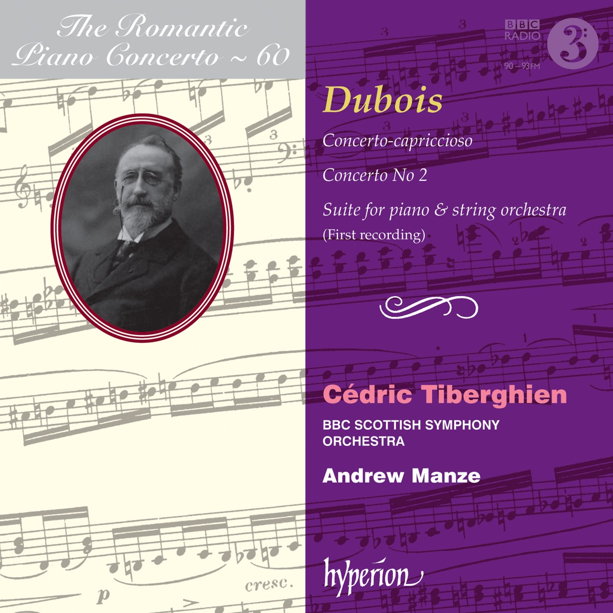 Dubois: Piano Concertos by Cédric Tiberghien, BBC Scottish Symphony Orchestra & Andrew Manze album cover