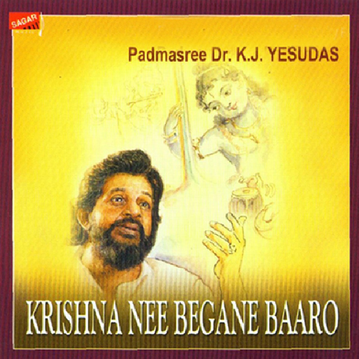 Krishna Nee Begane Baaro by K. J. Yesudas album cover