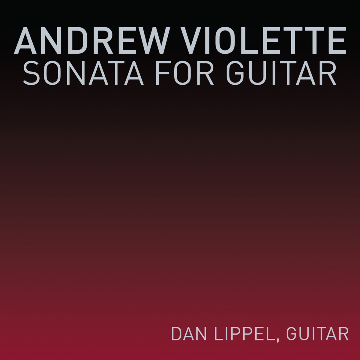 Andrew Violette: Sonata for Guitar by Daniel Lippel album cover