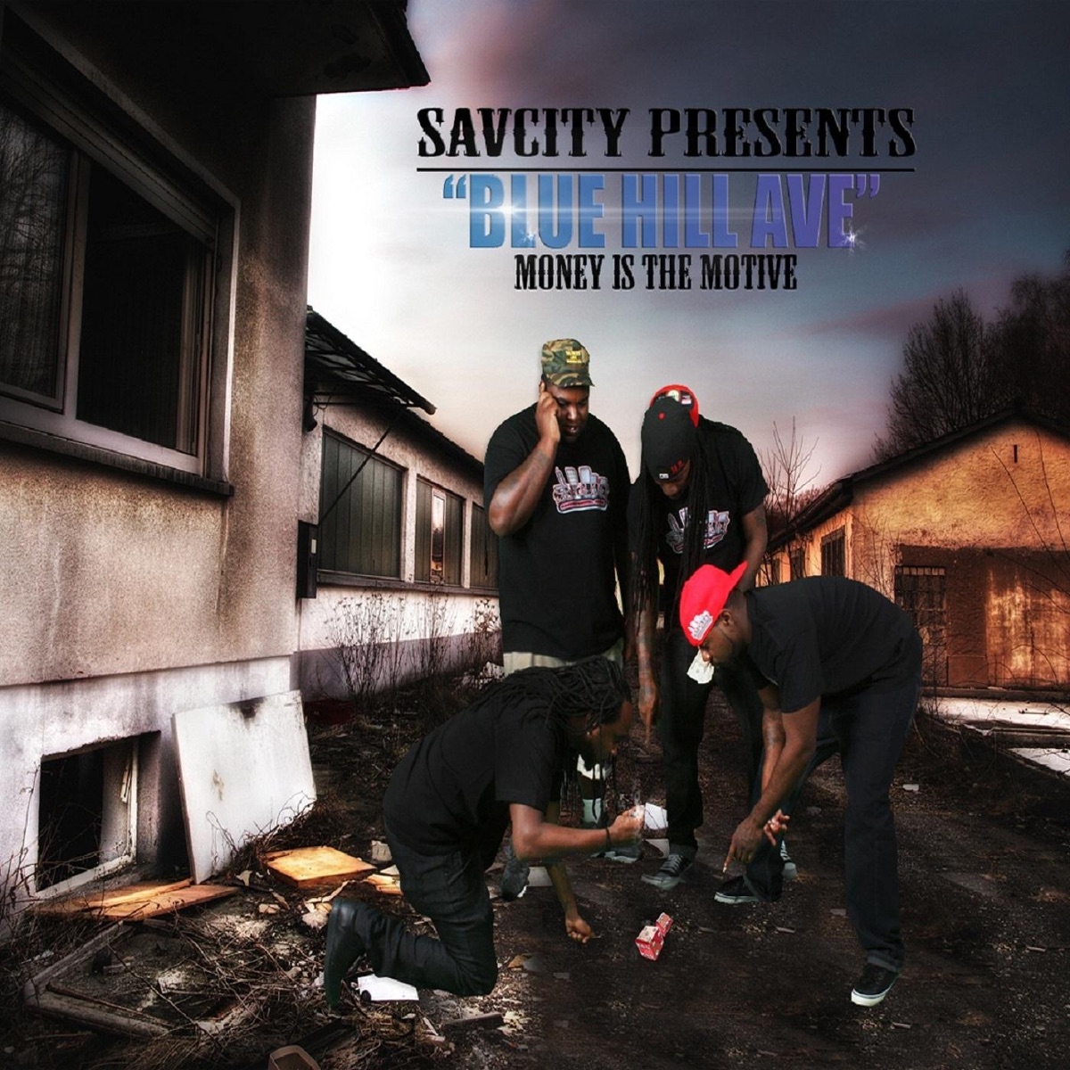 Blue Hill Ave (Money Is the Motive) [Savcity Presents] by J-Sav, M.B & Dange album cover