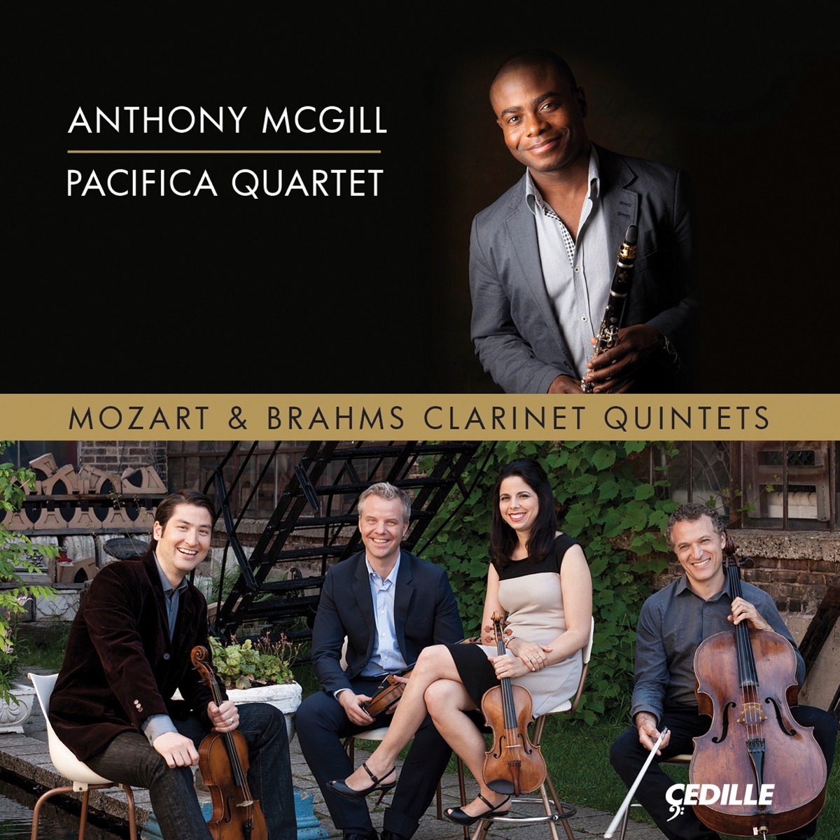 Mozart & Brahms: Clarinet Quintets by Anthony McGill & Pacifica Quartet album cover