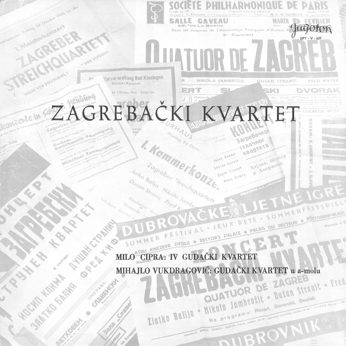 CIPRA, VUKDRAGOVIĆ by Zagrebački kvartet album cover