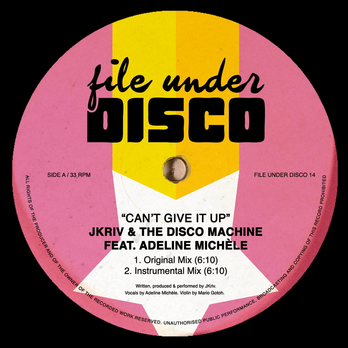 Can't Give it Up - EP by JKriv & The Disco Machine album cover