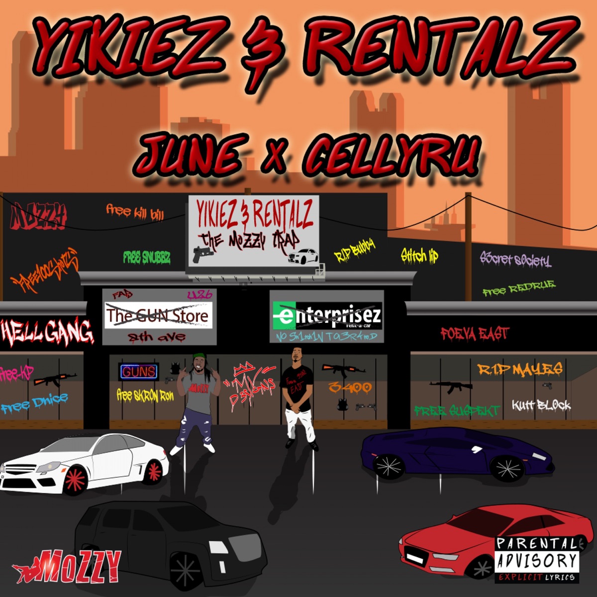 Yikiez & Rentalz by June & Celly Ru album cover