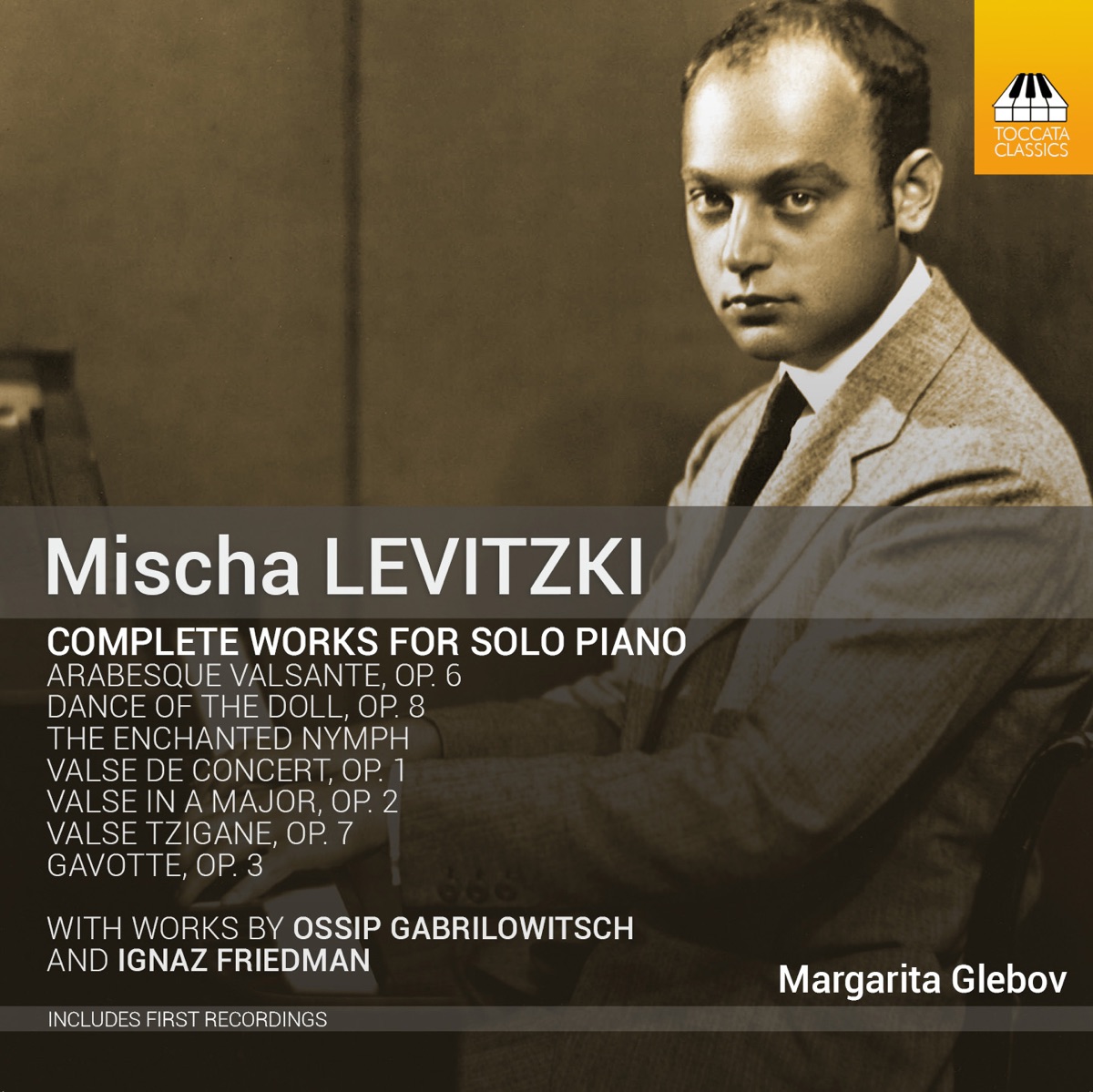 Levitzki: Complete Works for Solo Piano by Margarita Glebov album cover