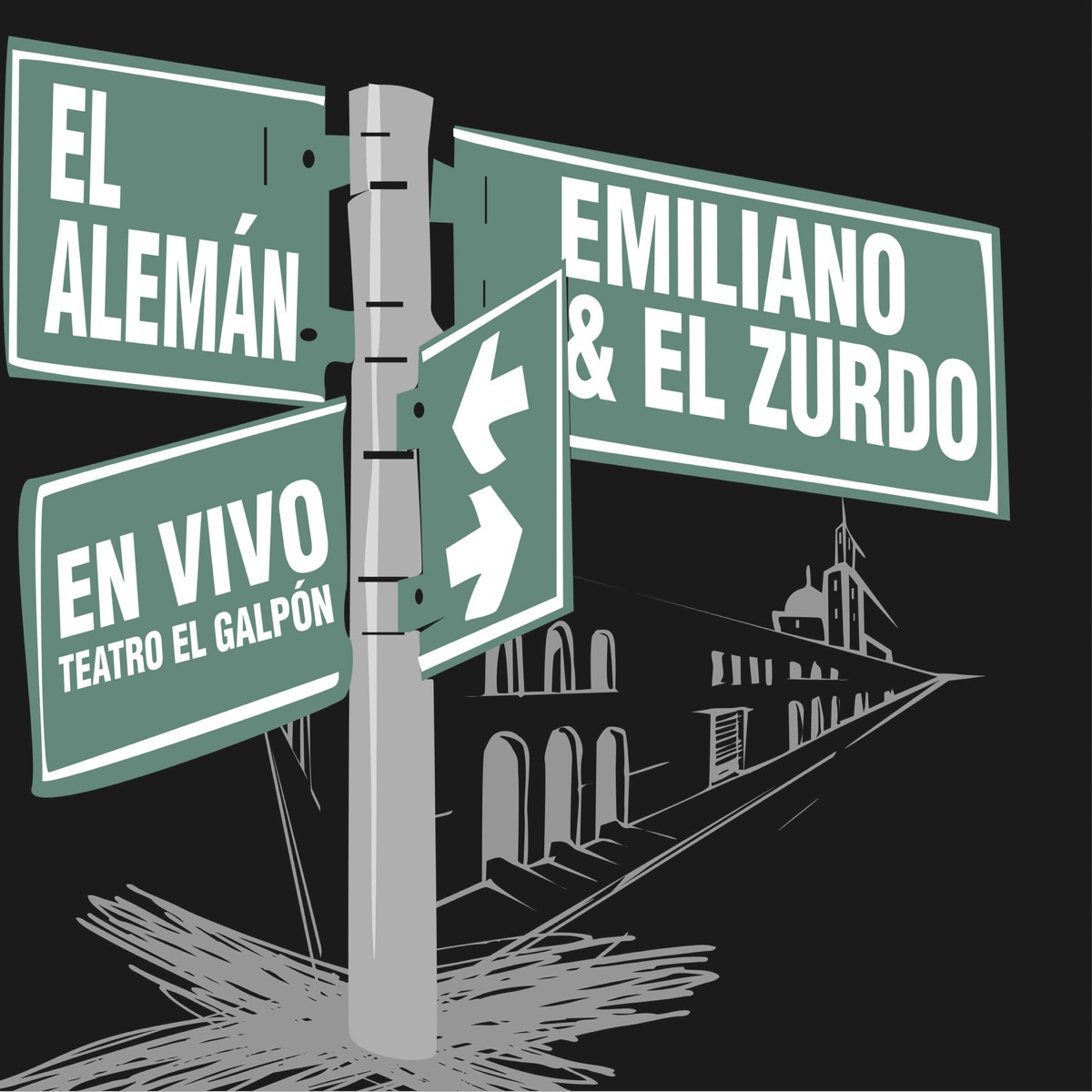 En Vivo en Teatro el Galpón by El Alemán & Emiliano y El Zurdo album cover