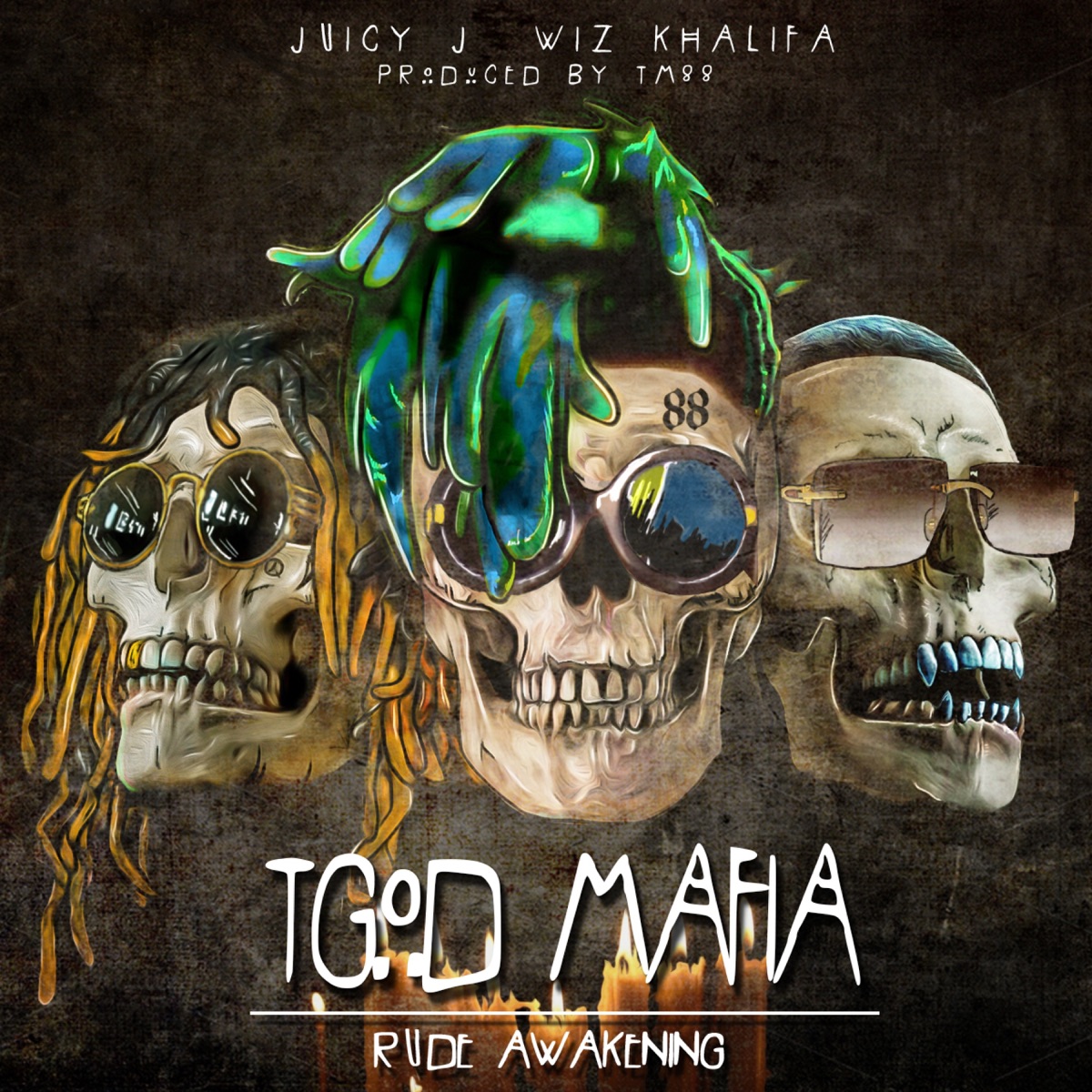 TGOD Mafia: Rude Awakening by Juicy J, Wiz Khalifa & TM88 album cover
