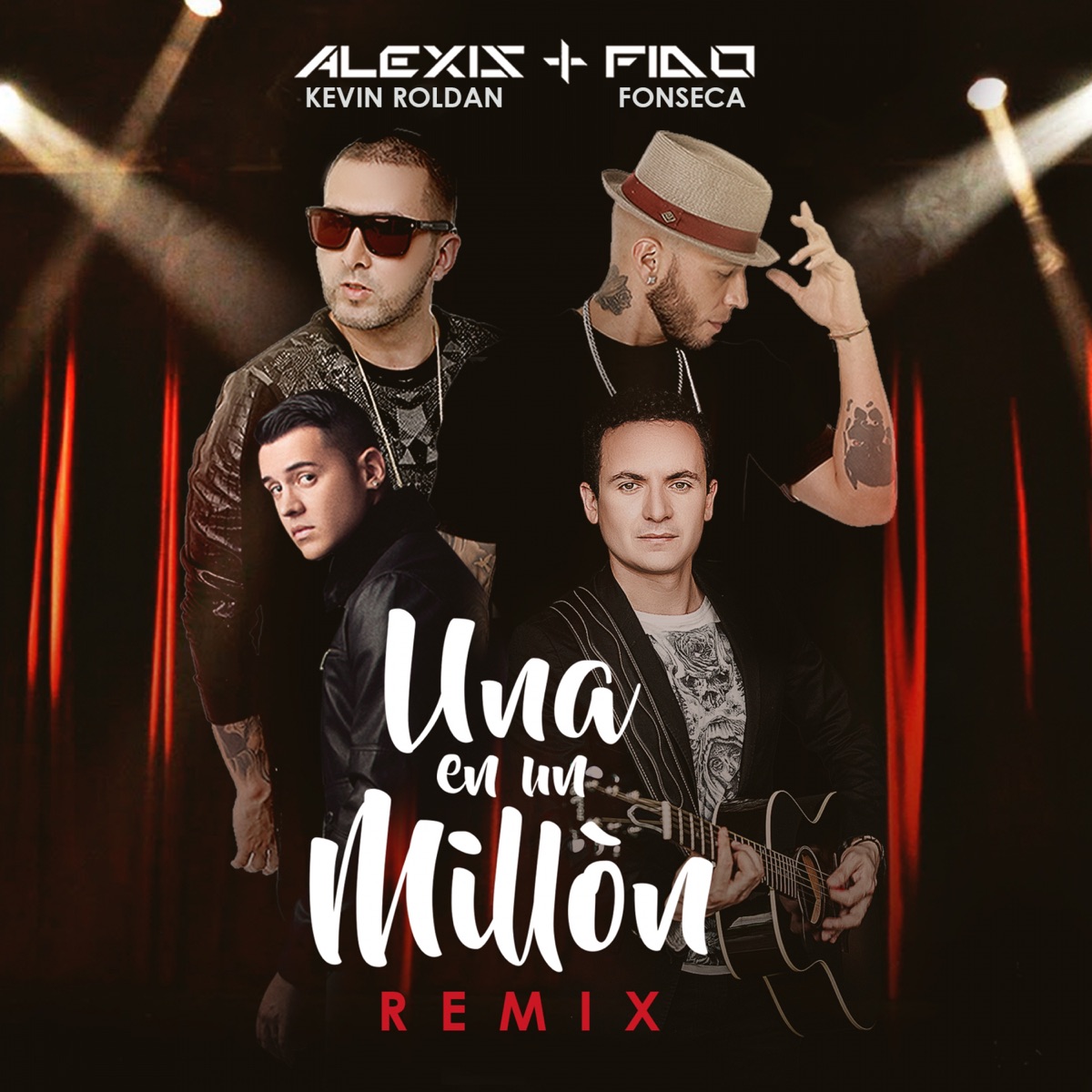 Una en un Millón (Remix) [feat. Fonseca & Kevin Roldan] - Single by Alexis y Fido album cover