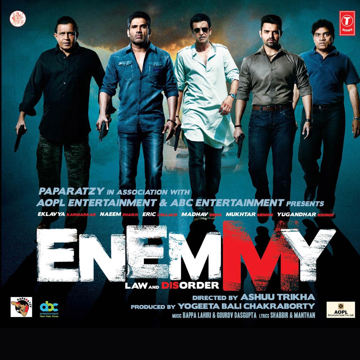 Enemmy - Law and Disorder (Original Motion Picture Soundtrack) - EP by Bappa Lahiri & Gourov Dasgupta album cover