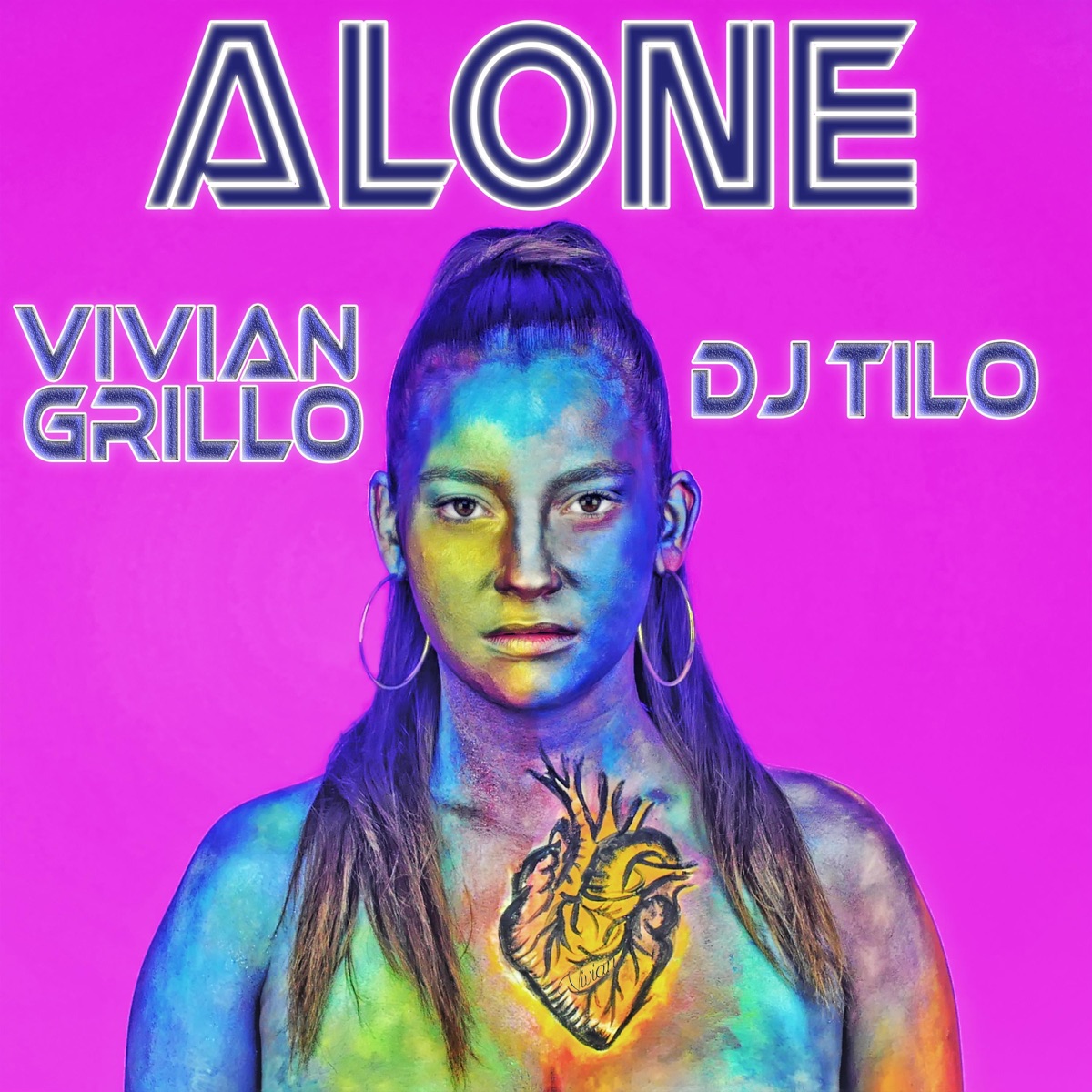 Alone - Single by Vivian Grillo & DJ Tilo album cover
