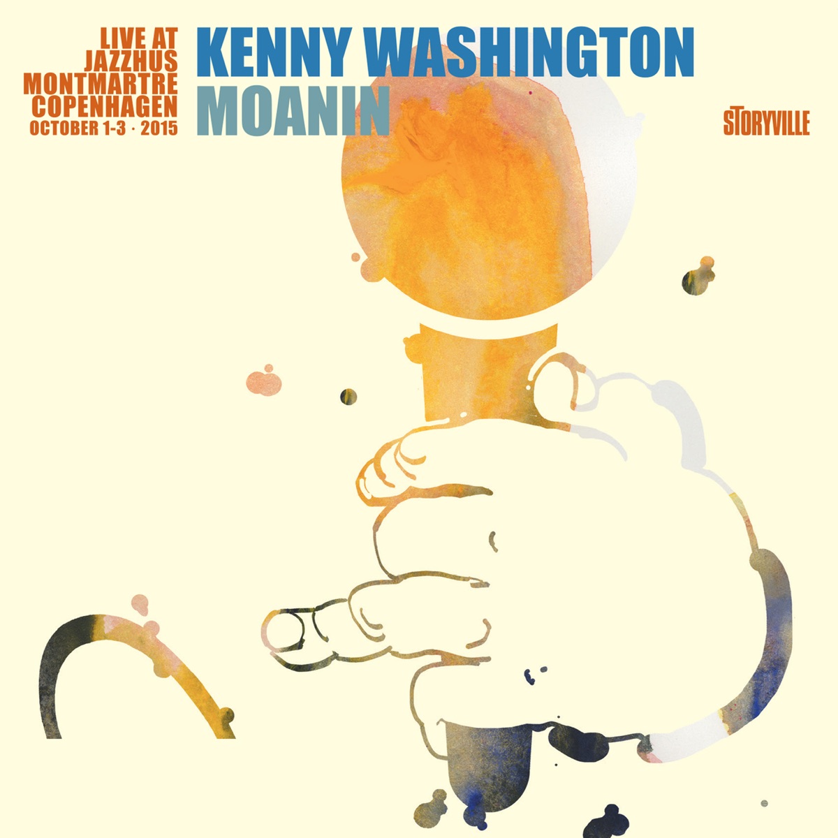 Moanin - Live at Jazzhus Montmartre (feat. Jacob Christoffersen, Jesper Bodilsen & Zoltan Csörsz) by Kenny Washington album cover