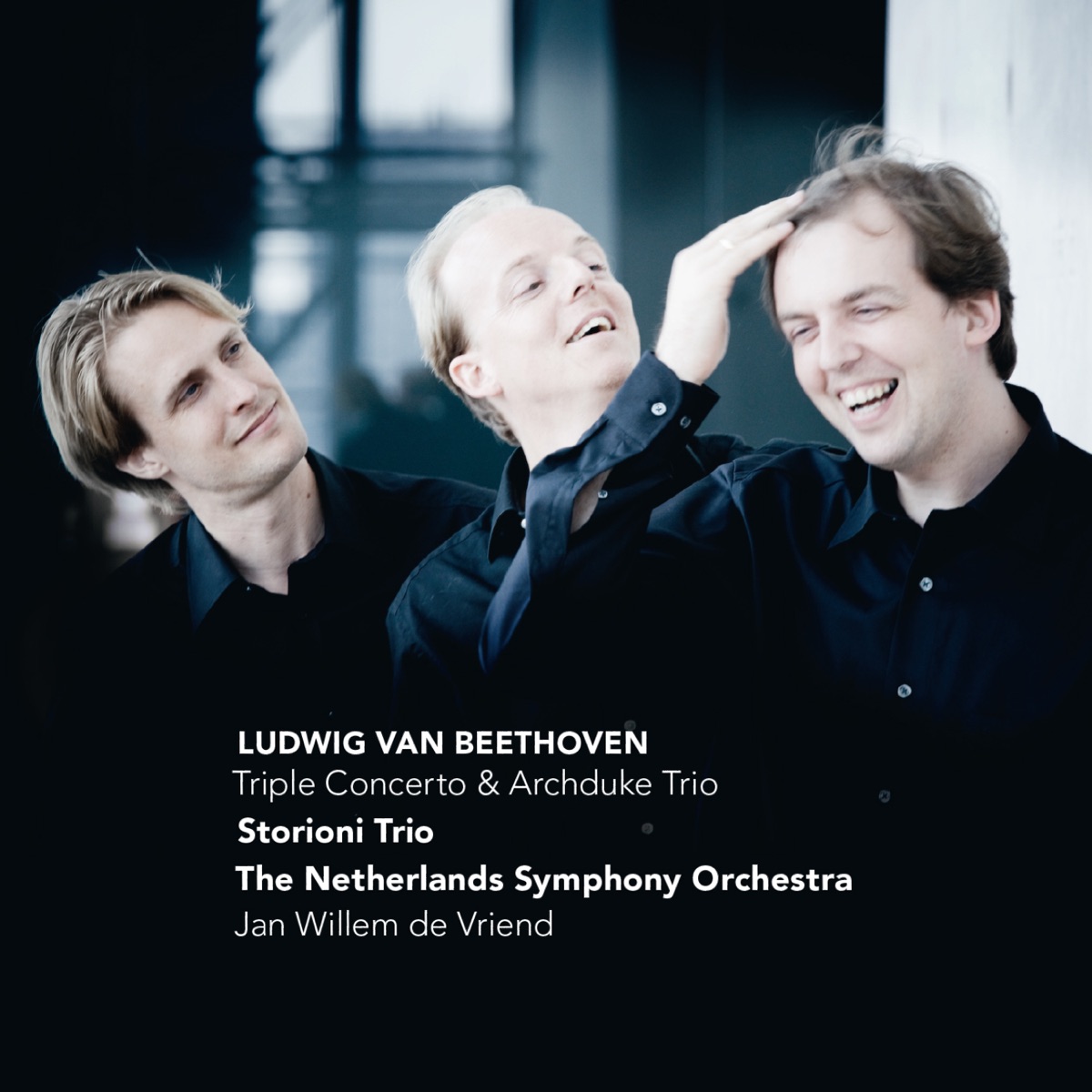 Beethoven: Triple Concerto & Archduke Trio by Storioni Trio, The Netherlands Symphony Orchestra & Jan Willem de Vriend album cover