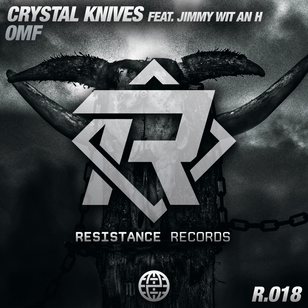 O.M.F. (Feat. Jimmy Wit an H) - Single by Crystal Knives album cover
