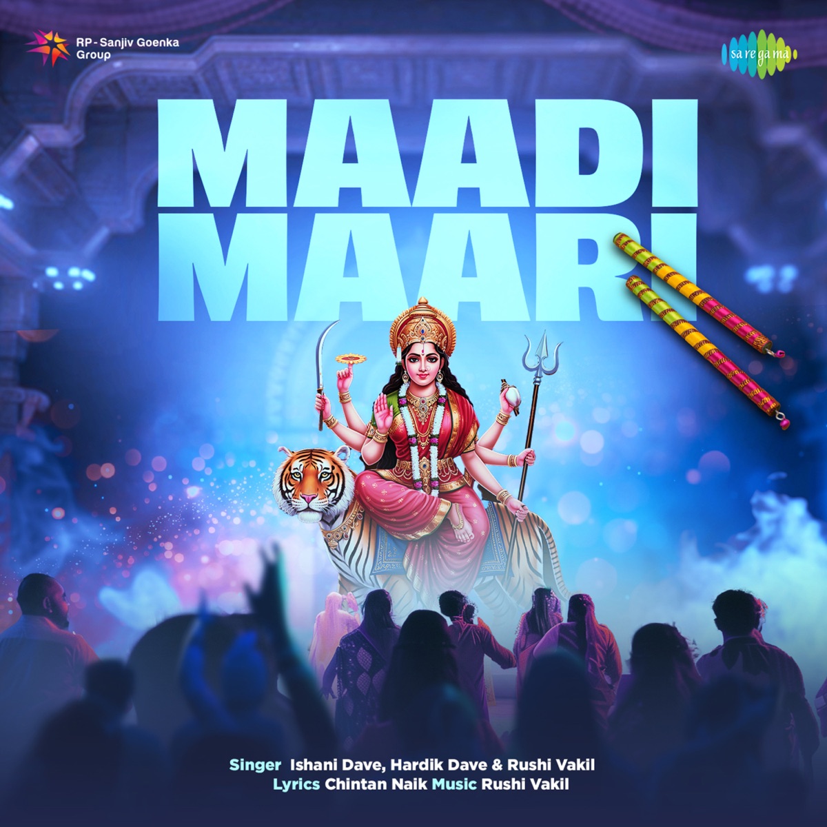 Maadi Maari - Single by Ishani Dave, Hardik Dave & Rushi Vakil album cover