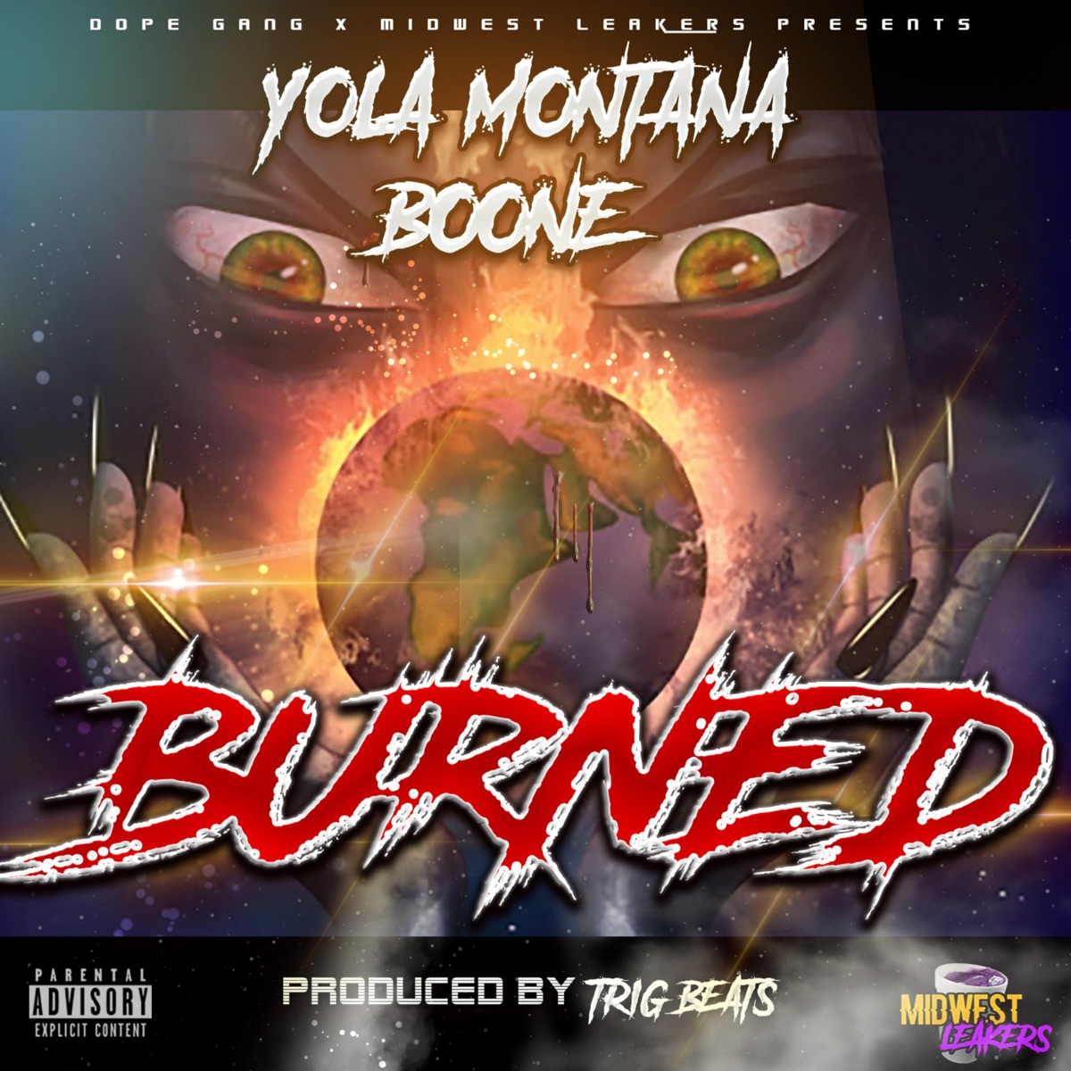 BURNED (feat. Boone) - Single by Yola Montana album cover