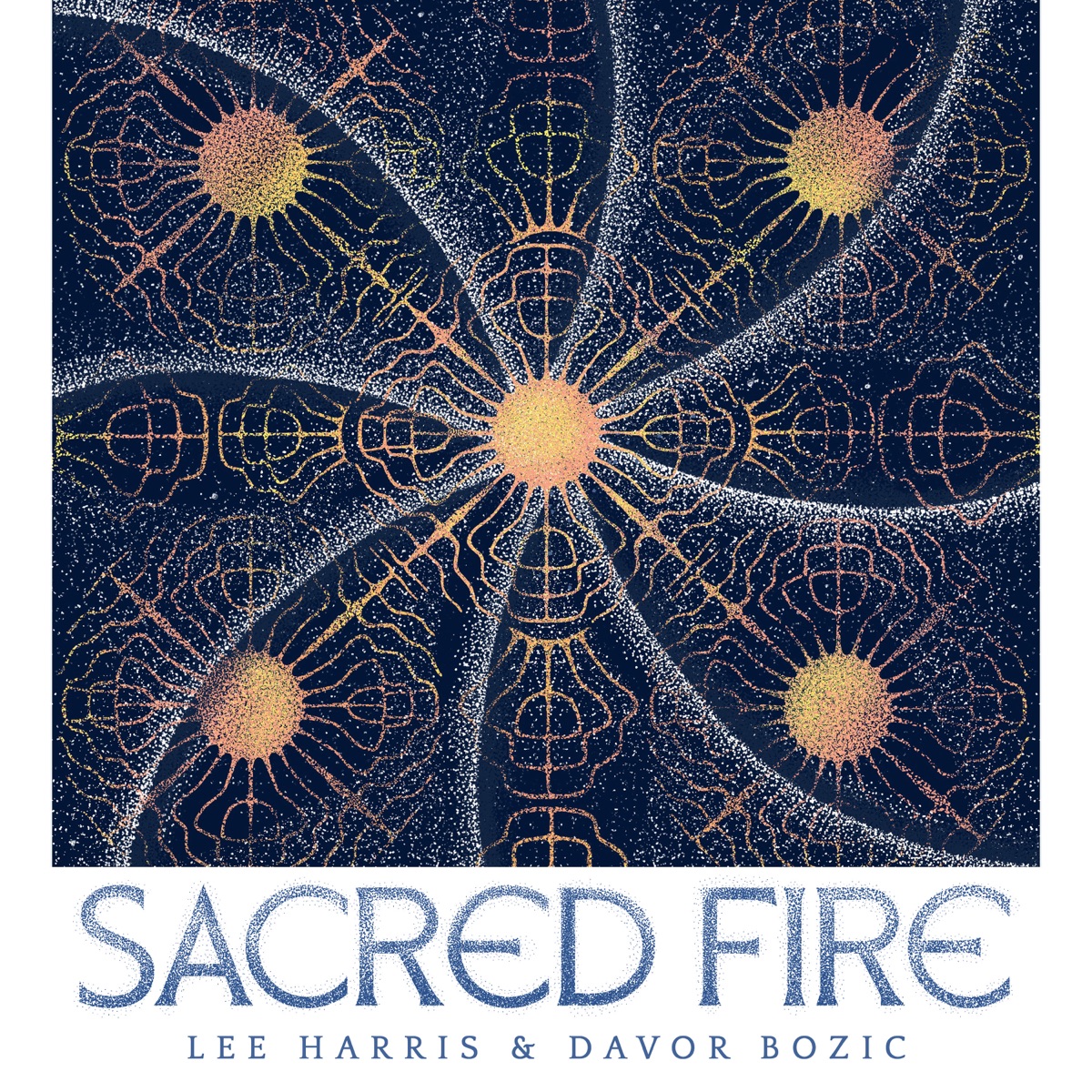 Sacred Fire by Lee Harris & Davor Bozic album cover