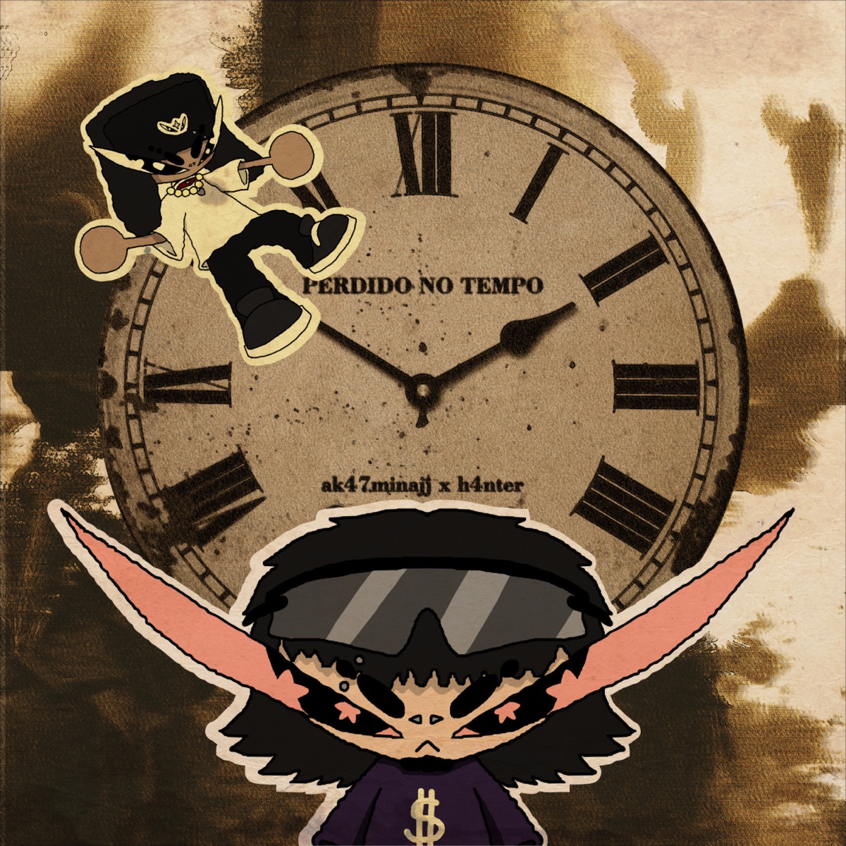 PERDIDO NO TEMPO (feat. ak47minajj) - Single by h4nter album cover