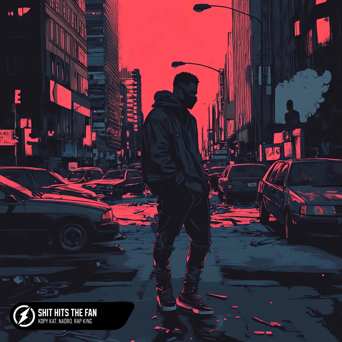 Shit Hits The Fan - Single by Kopy Kat, Nadro & Rap King album cover