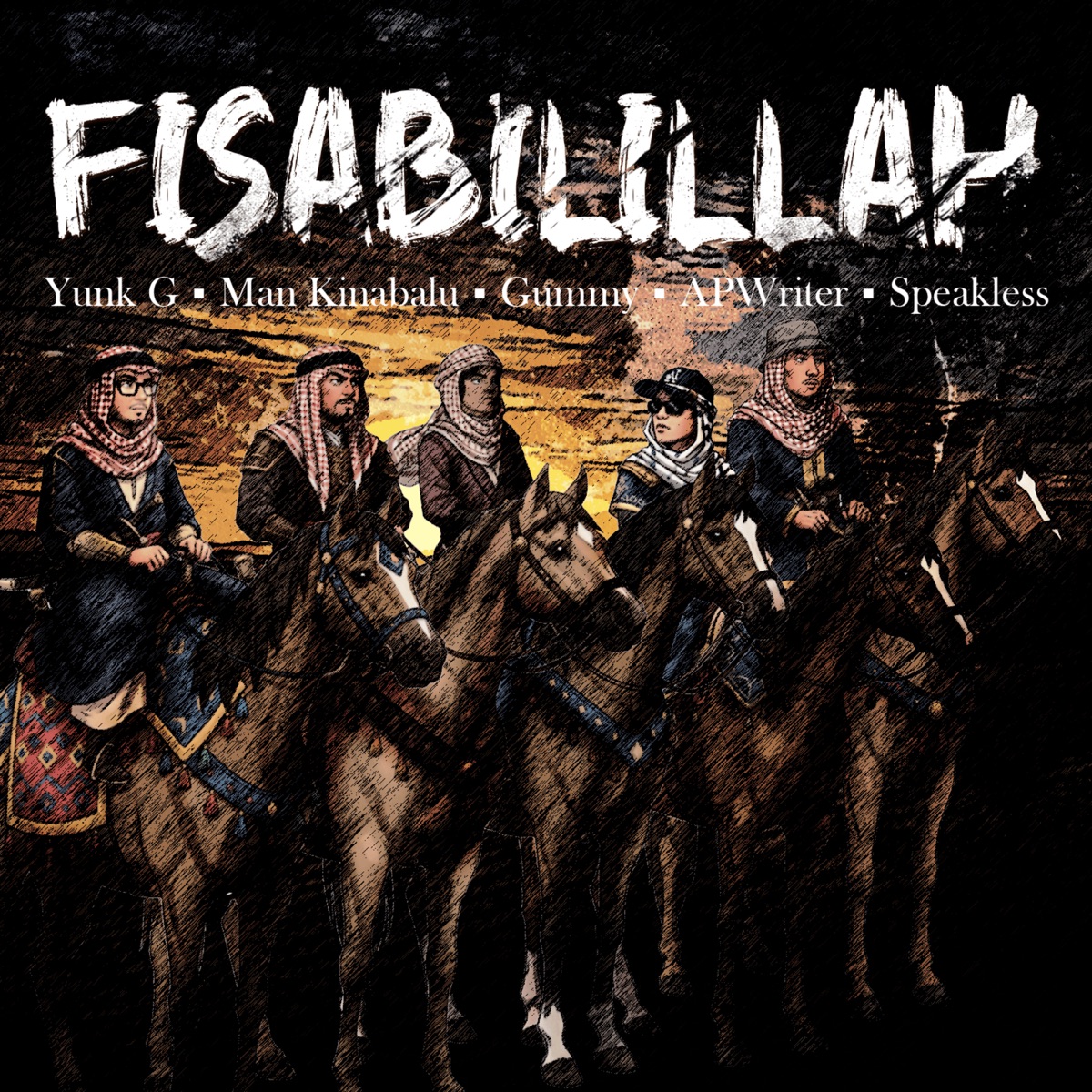 Fisabilillah (feat. Man Kinabalu, Apwriter, Speakless & Gummy) - Single by Yunk-G album cover