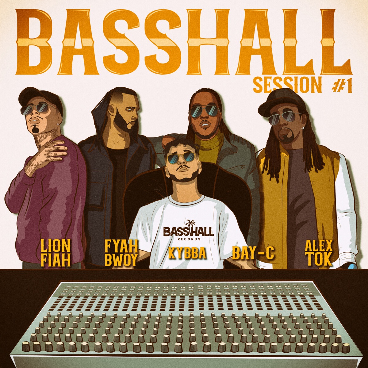 Basshall Session #1 (feat. Lion Fiah, Alex (TOK)) - Single by Kybba, Fyahbwoy & BAY-C album cover