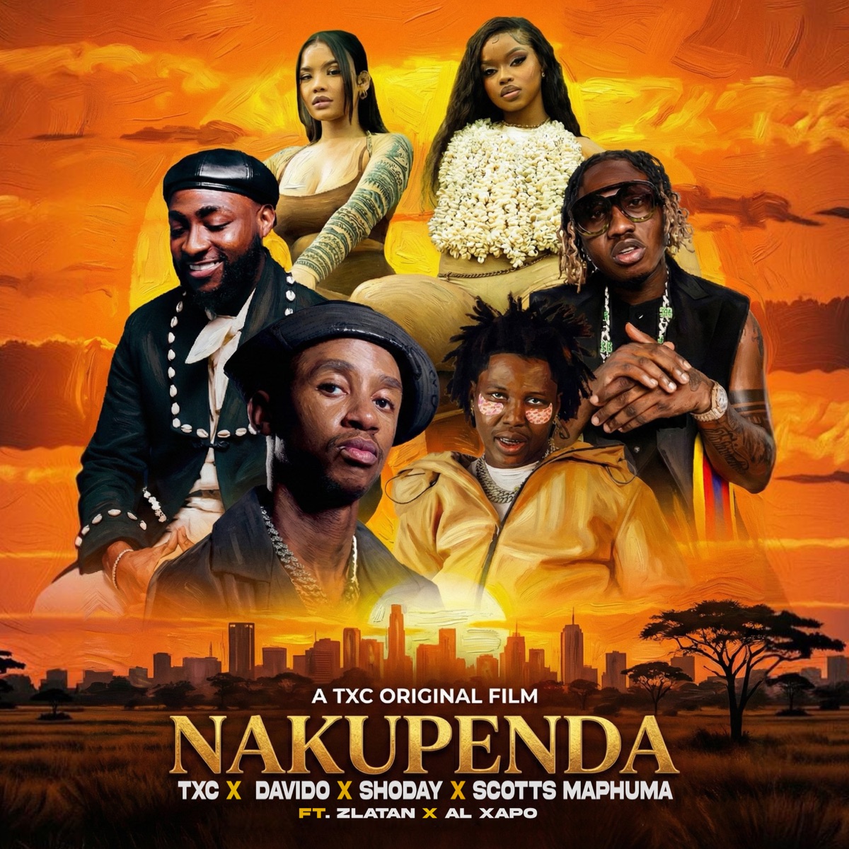 Nakupenda (feat. Al Xapo & Zlatan) - Single by TxC, Davido, Scotts Maphuma & Shoday album cover