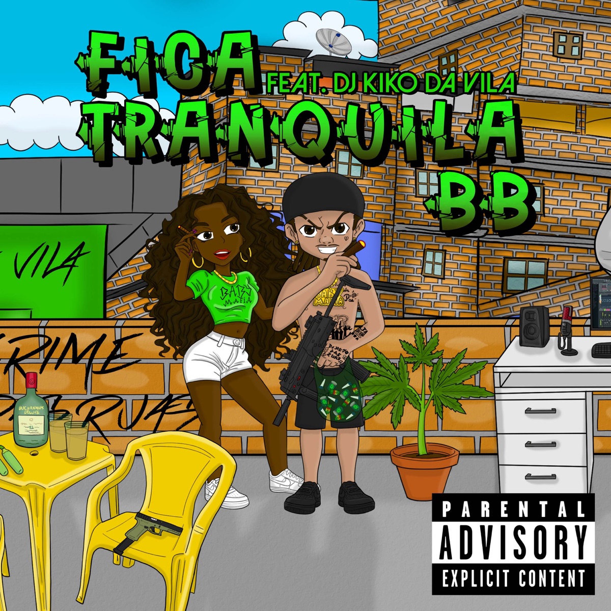 fica tranquila bb - Single by Baby Crime & Dj Kiko Da Vila album cover