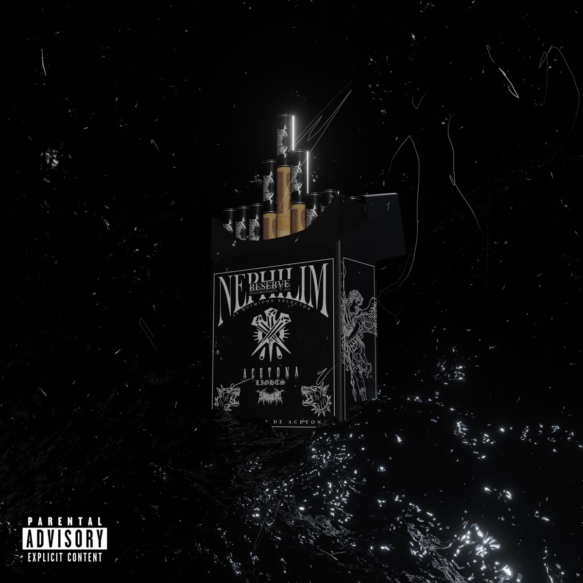 CIGARROS DE ACETONA - Single by 55NEPHILIM album cover