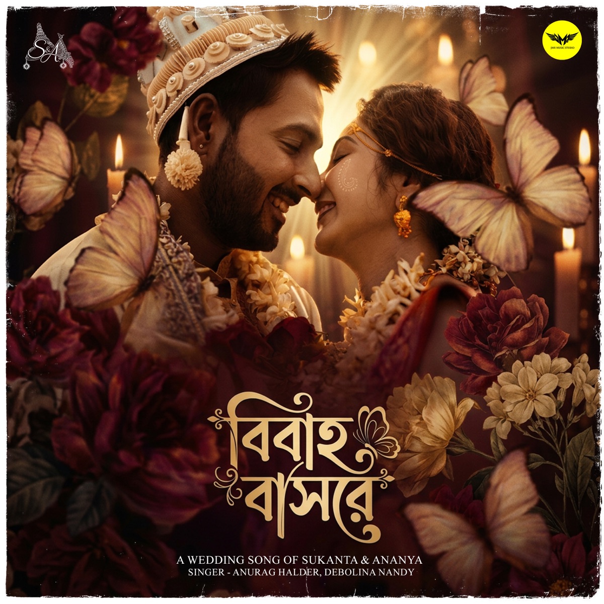 Bibaho Basorey - Single by Anurag Halder & Debolina Nandy album cover